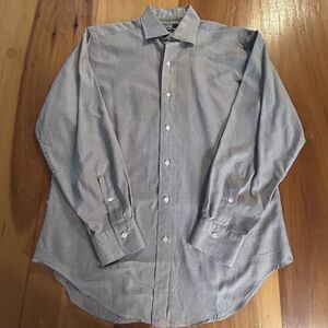 VTG Polo Ralph Lauren Philip Button Up Shirt. 15/33. Black/white Check.